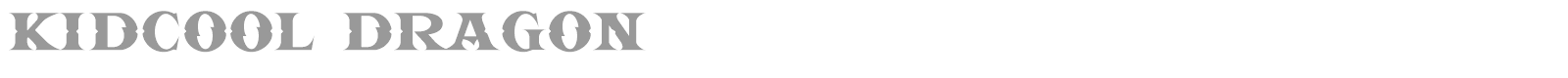 Kidcool Dragon font preview